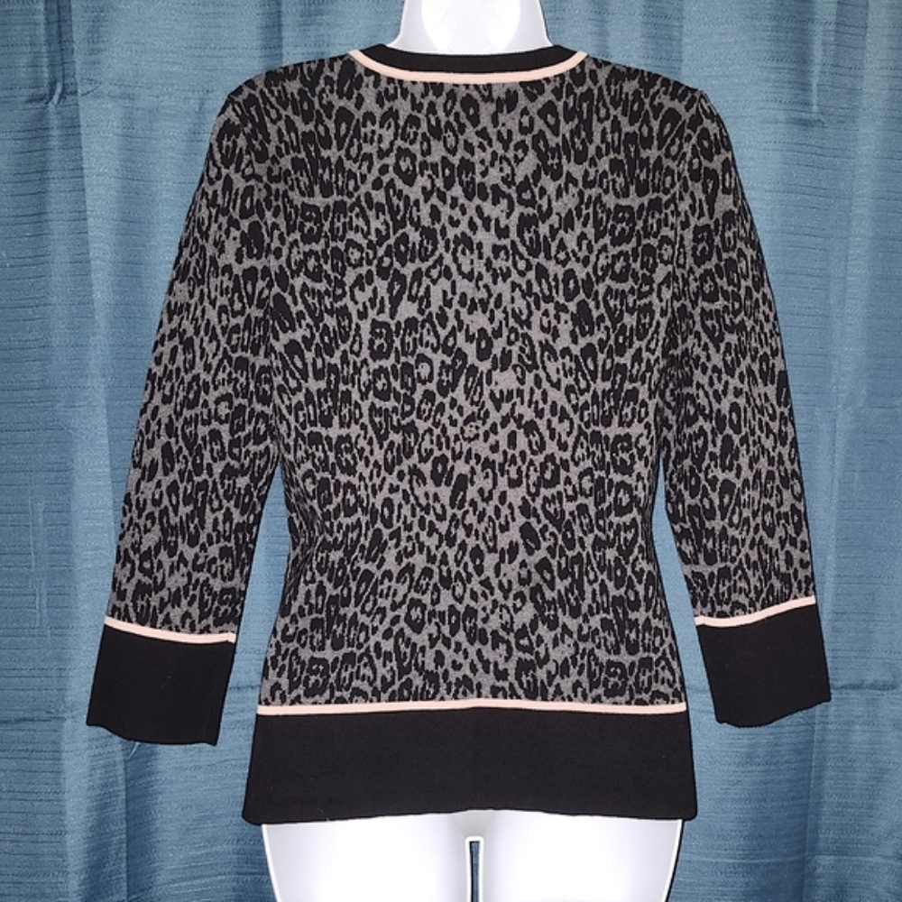 Karl Lagerfeld Leopard Cardigan - Picture 3 of 5